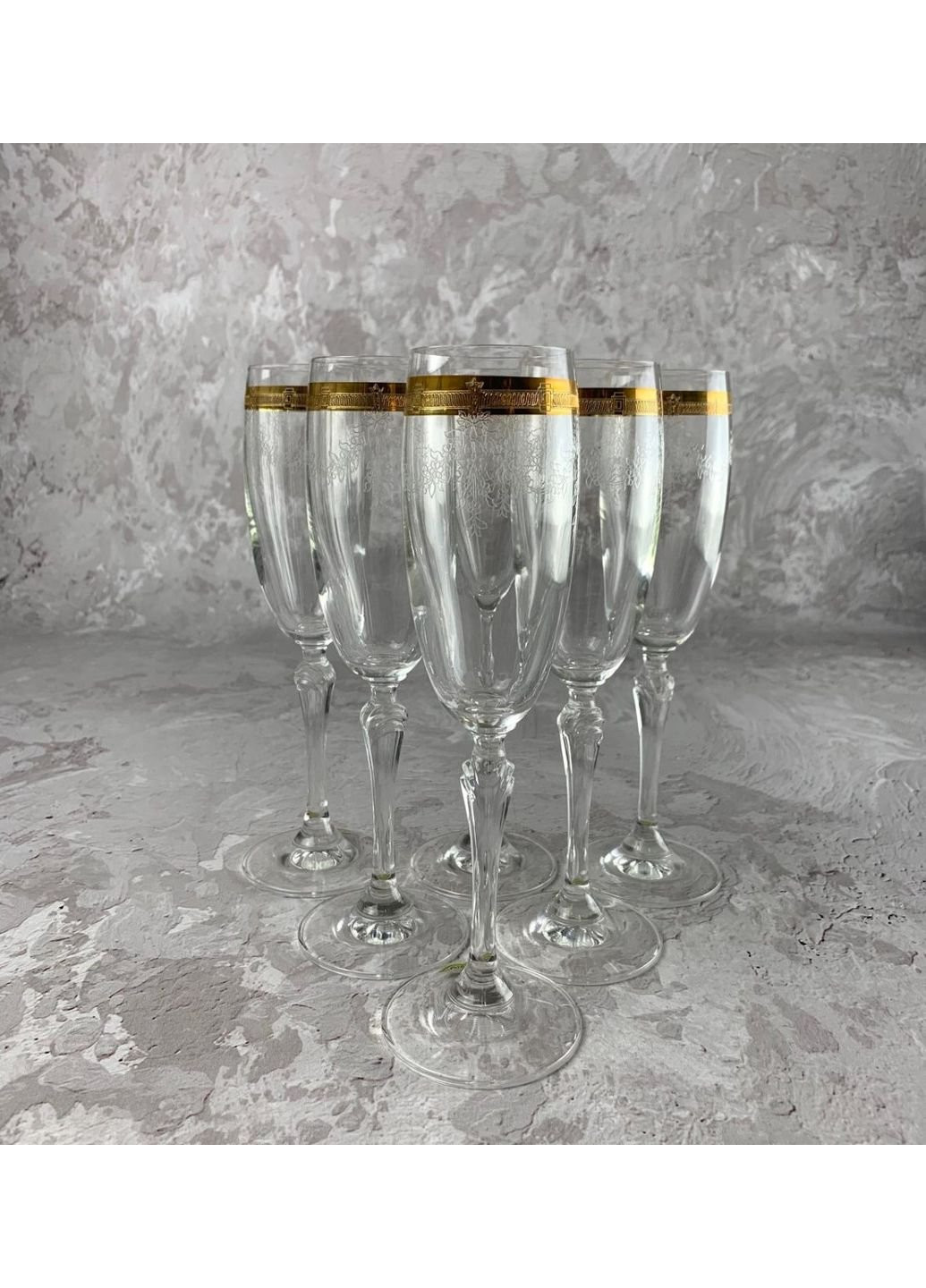 Набір келихів для шампанського Lucia 2227/14143/88/160 160 мл 6 шт Rona (253625615)