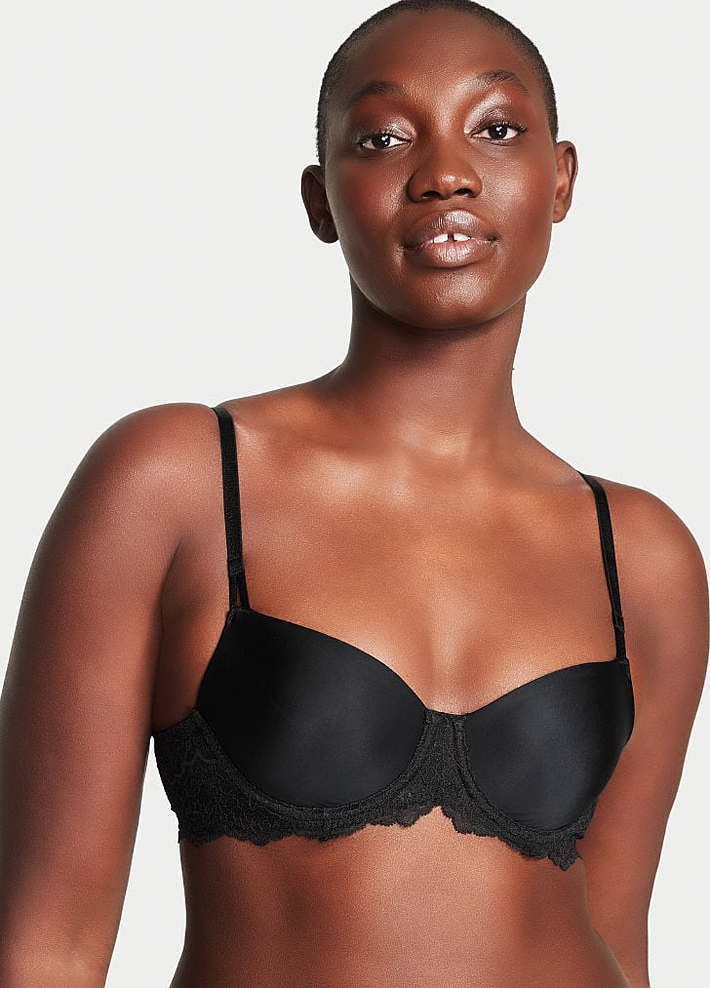 Черный демисезонный комплект (бюстгальтер, трусики) Victoria's Secret