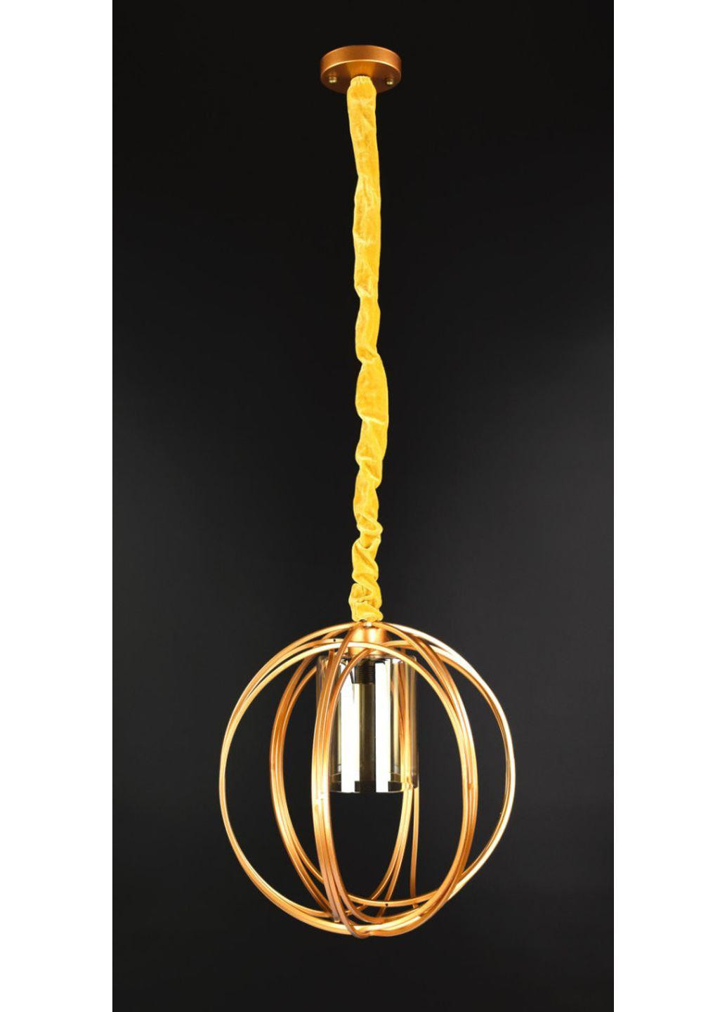 Люстра потолочная подвесная в стиле LOFT (лофт) 12571/1 Жёлтый 45х35х35 см. Sunnysky (253122334)