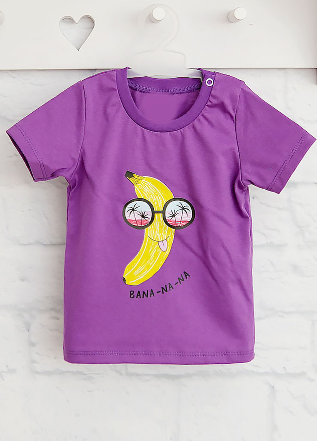 Фиолетовая летняя футболка Blanka