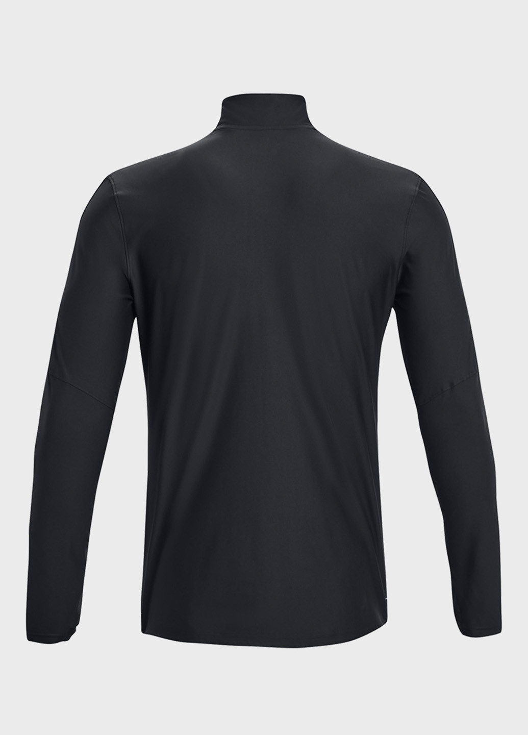 Черный демисезонный спортивный лонгслив Under Armour с логотипом