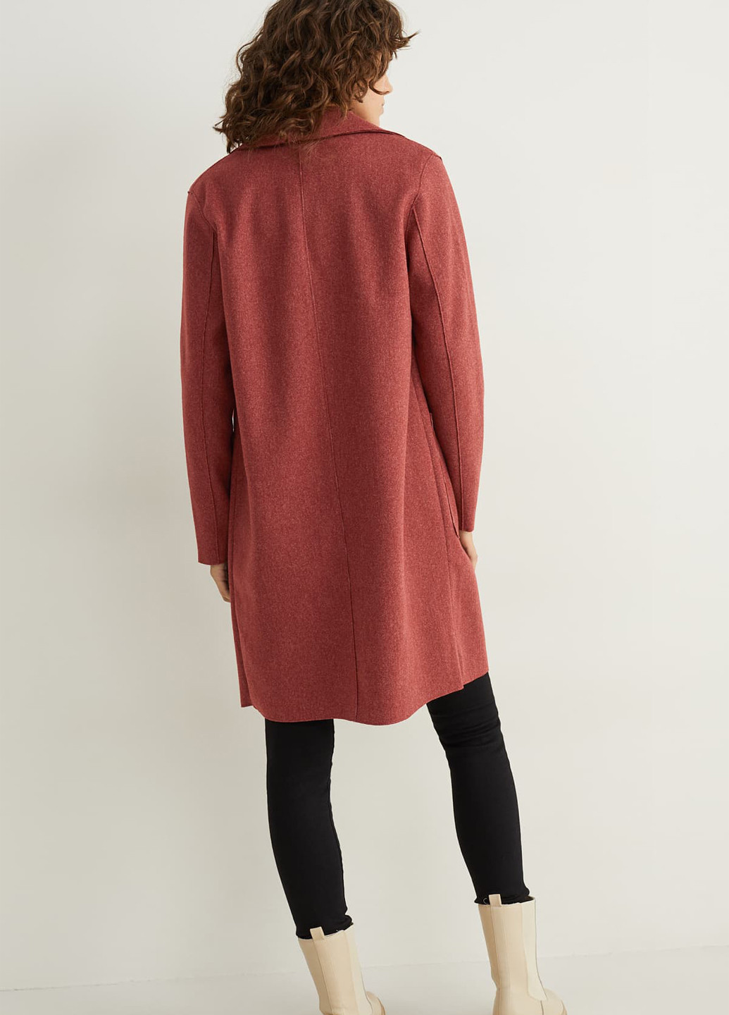Вишневе демісезонне Пальто однобортне C&A