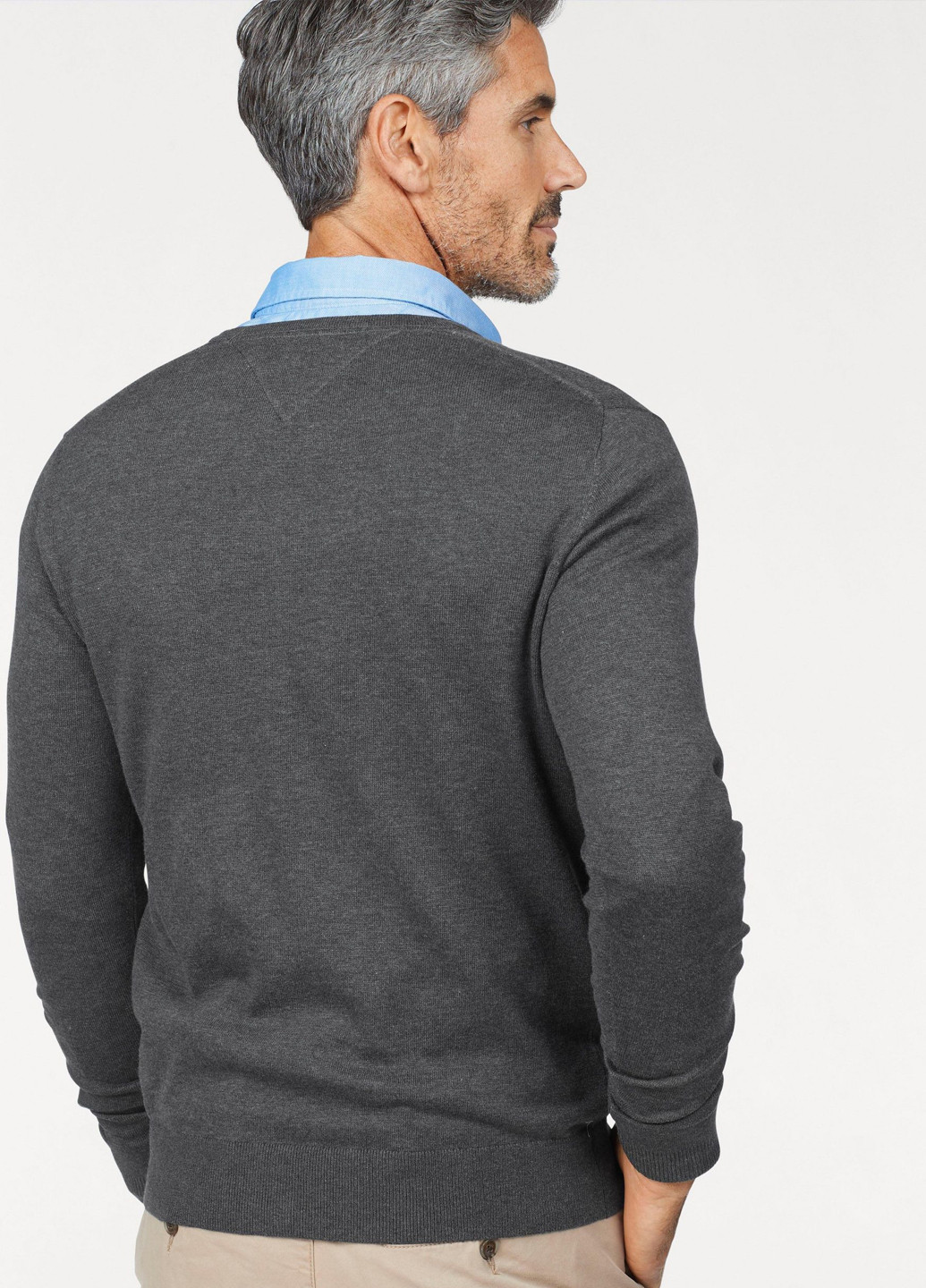 Темно-сірий демісезонний пуловер пуловер Tommy Hilfiger