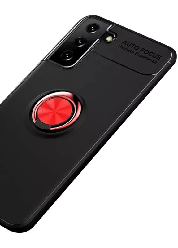 TPU чохол ColorRing під магнітний тримач (opp) для Samsung Galaxy S21 + Чорний / Червоний (is_00000042205_3) Deen (238479383)