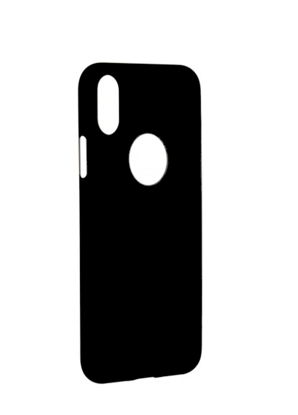 Чохол силіконовий з вирізом під яблуко для iPhone Xr Black ARM (220821069)