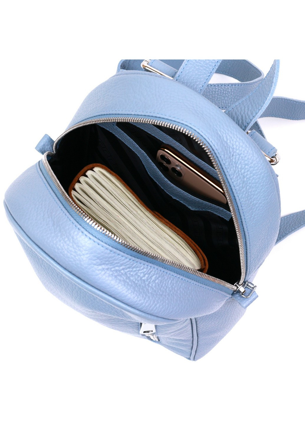 Шкіряний рюкзак 21х28х9 см Shvigel (253660137)