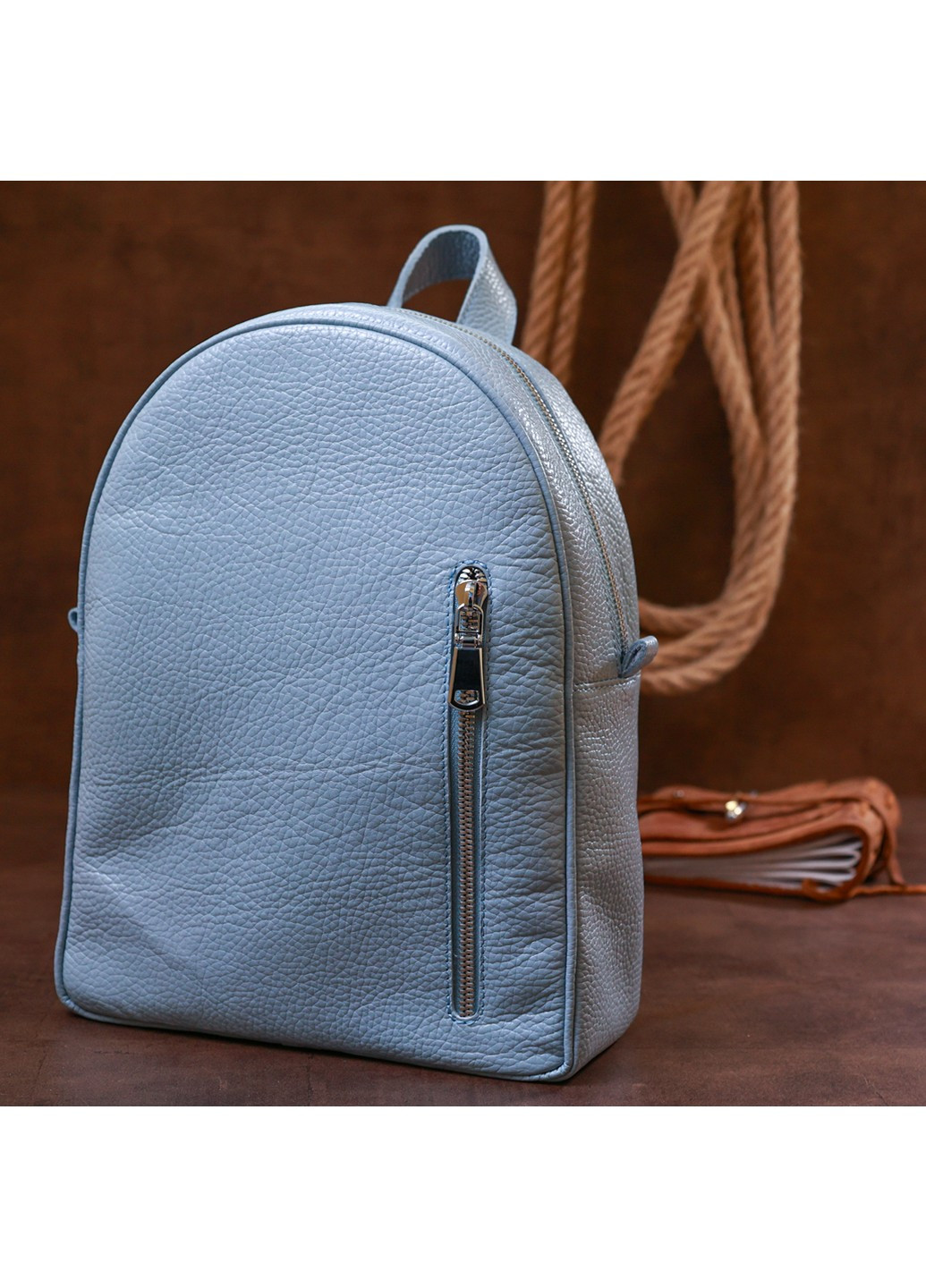 Шкіряний рюкзак 21х28х9 см Shvigel (253660137)