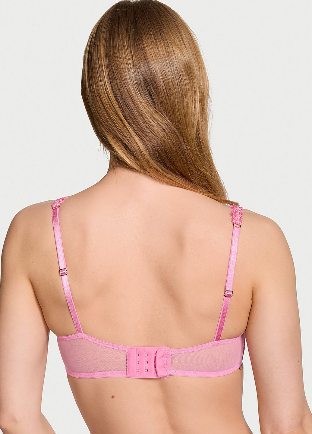 Розовый демисезонный комплект (бюстгальтер, трусики) Victoria's Secret