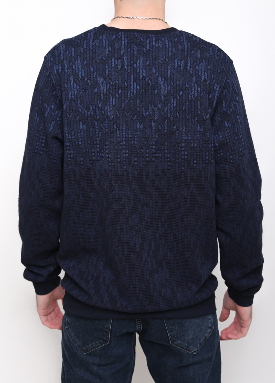 Темно-синий демисезонный джемпер мужской темно-синий мыс пуловер MCS Прямая