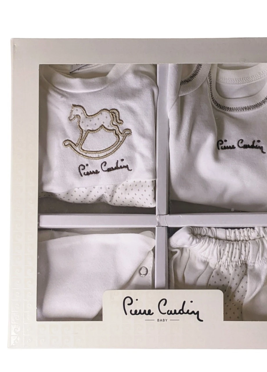 Білий демісезонний набір для новонароджених із вишивкою Pierre Cardin