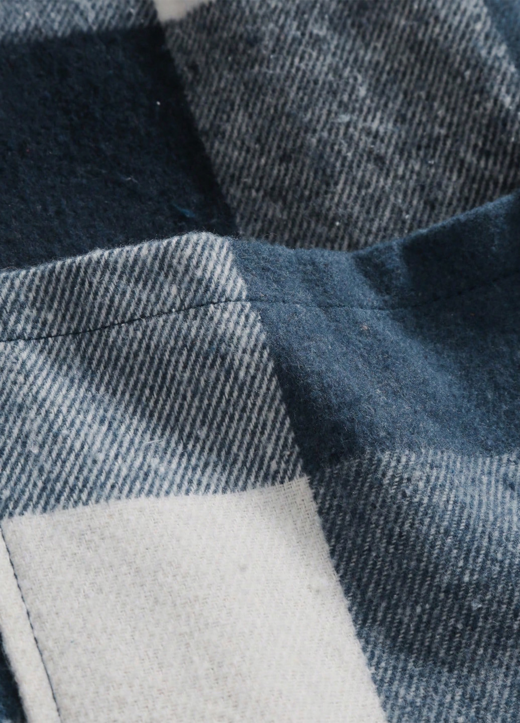 Синє зимнє Пальто двобортне SHEIN