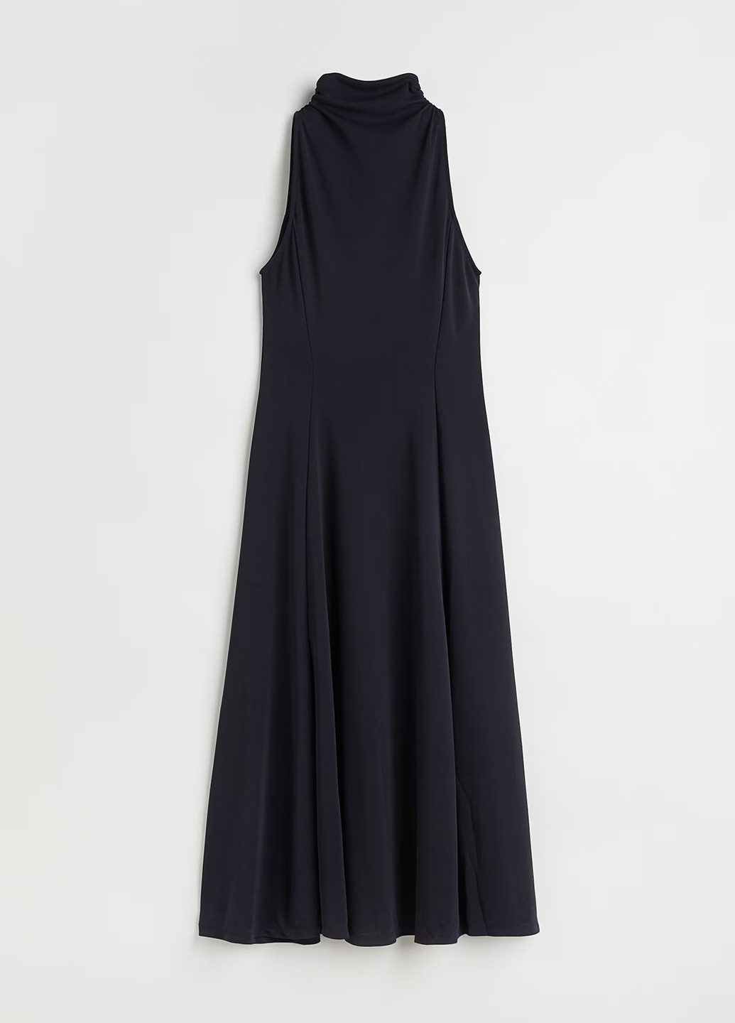 Темно-синя кежуал сукня кльош, з відкритими плечима H&M однотонна