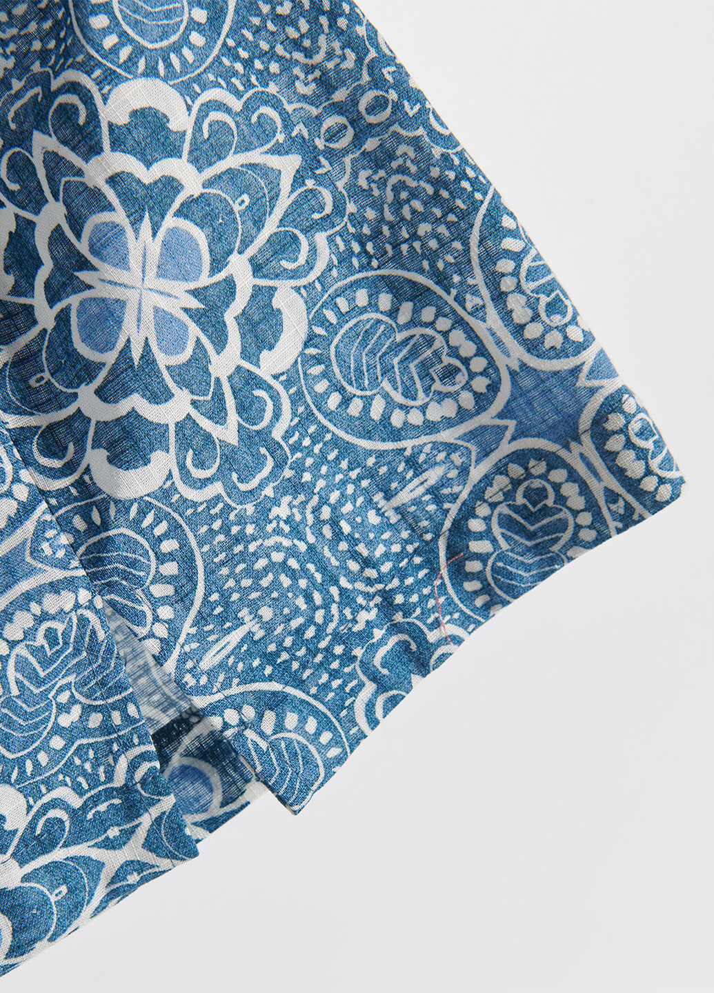 Синяя кэжуал с орнаментом юбка Reserved а-силуэта (трапеция)