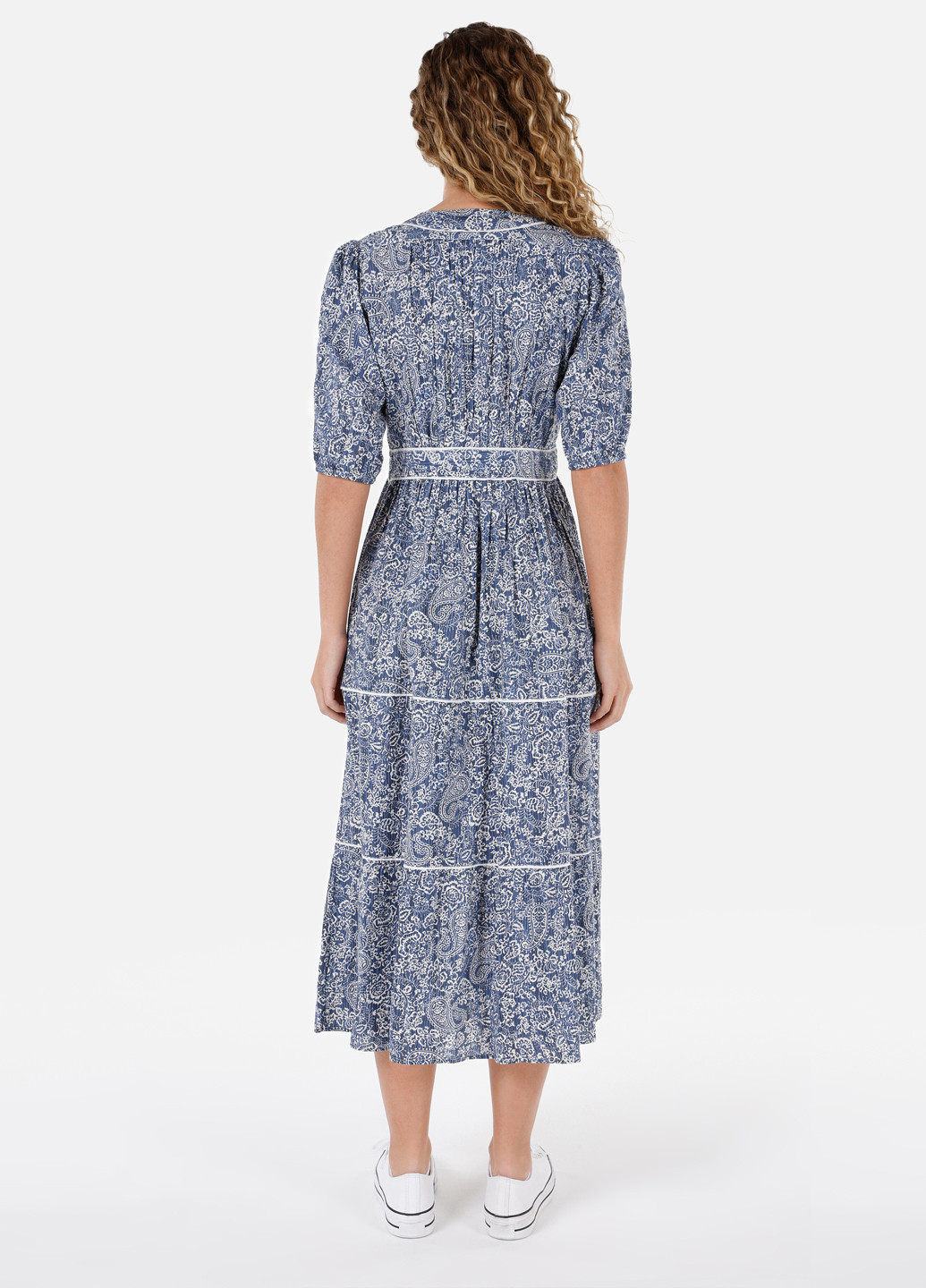 Синее кэжуал платье Colin's турецкие огурцы