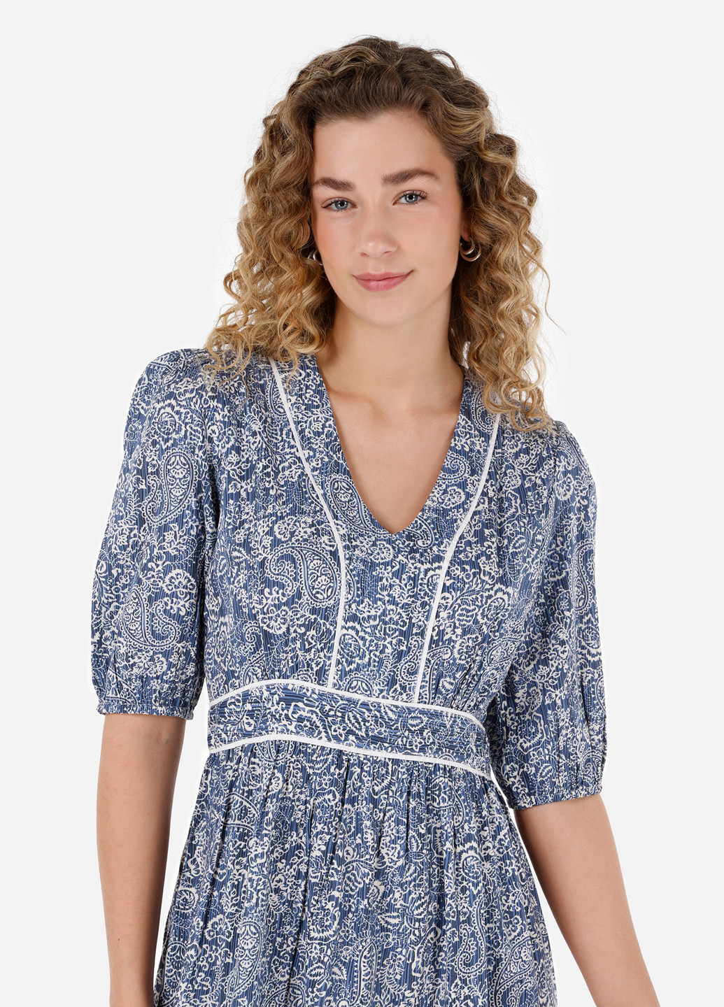 Синее кэжуал платье Colin's турецкие огурцы