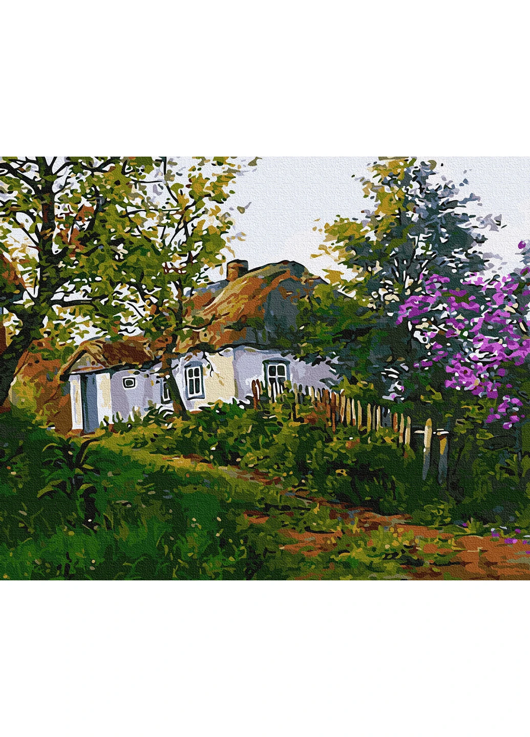 Картина по номерам "Деревенский домик" 40х50 см Brushme (216134850)