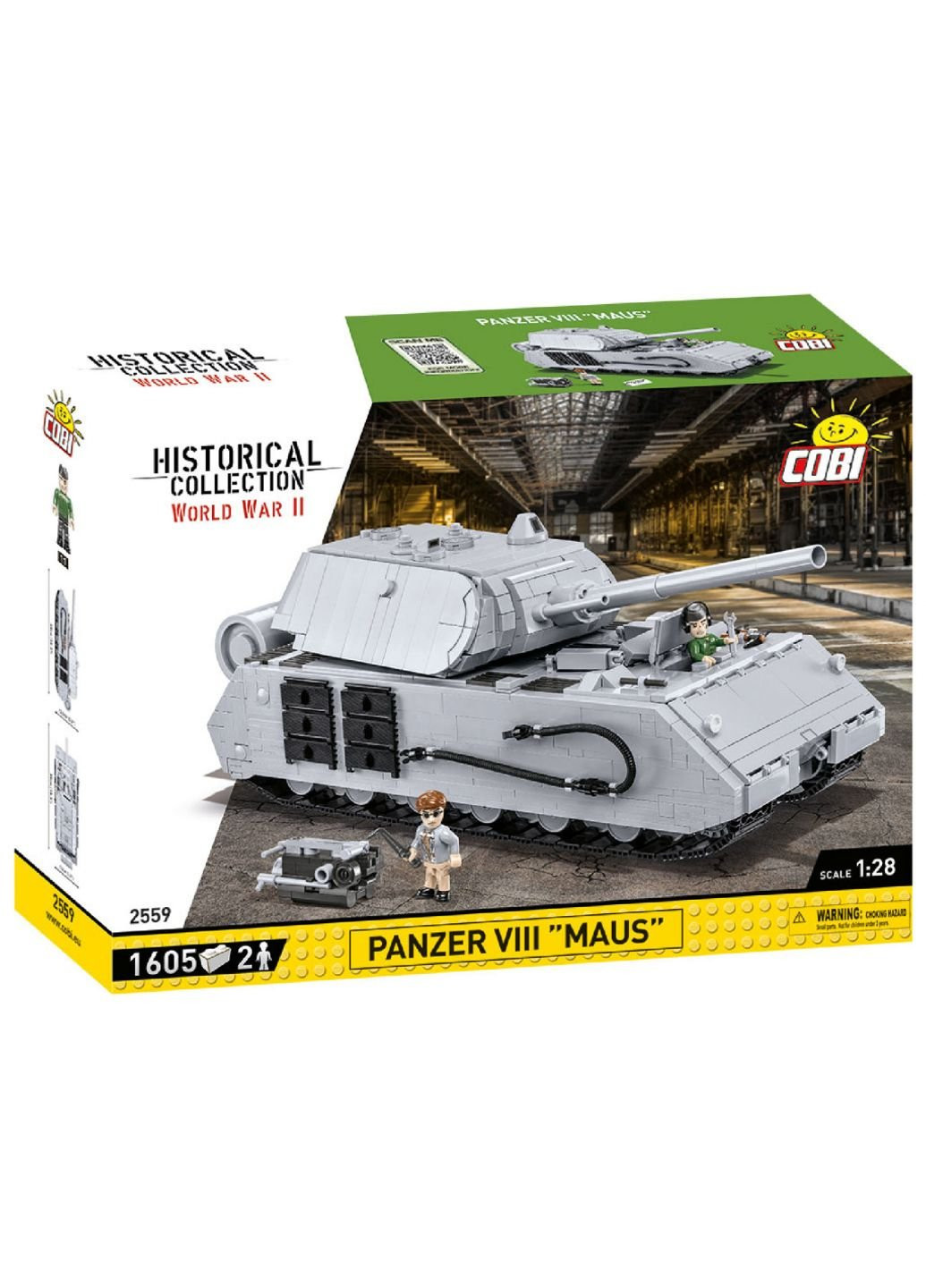 Конструктор Танк Maus 1:28, 890 деталей (-2559) Cobi (254052935)