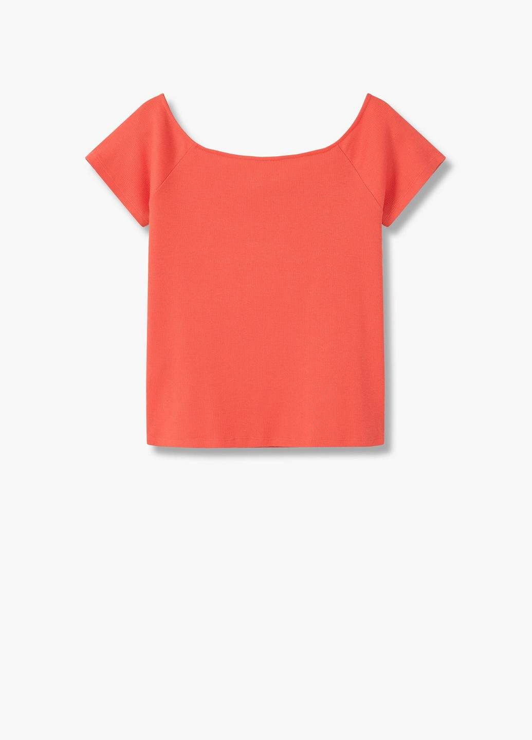 Оранжевая летняя футболка Mango