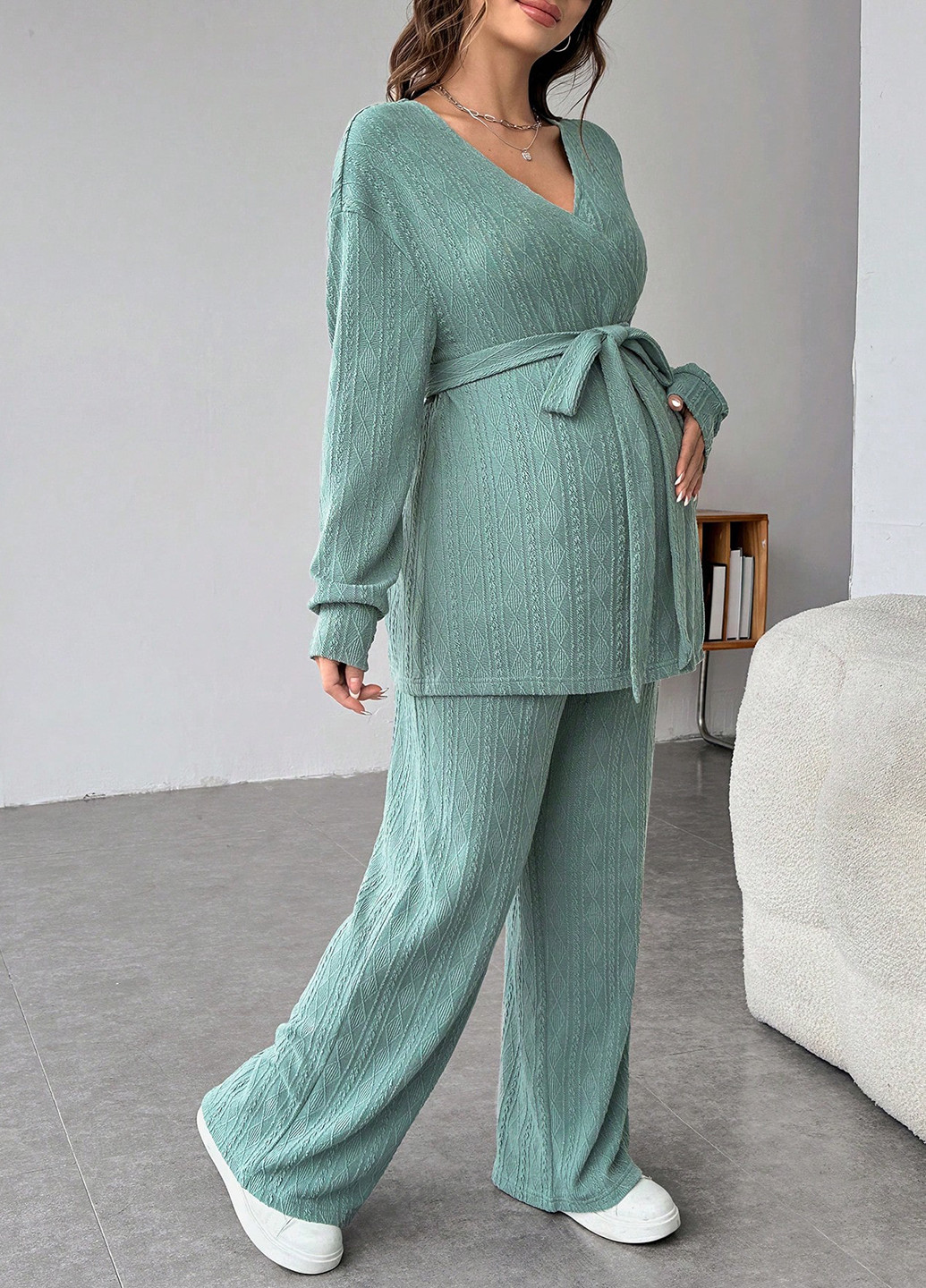Костюм (кардиган, штани) для вагітних SHEIN (367436096)