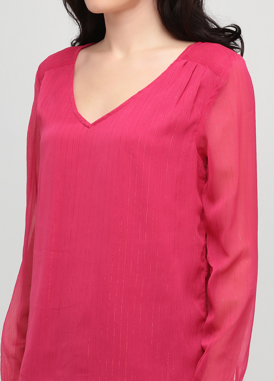 Малиновая блуза Promod