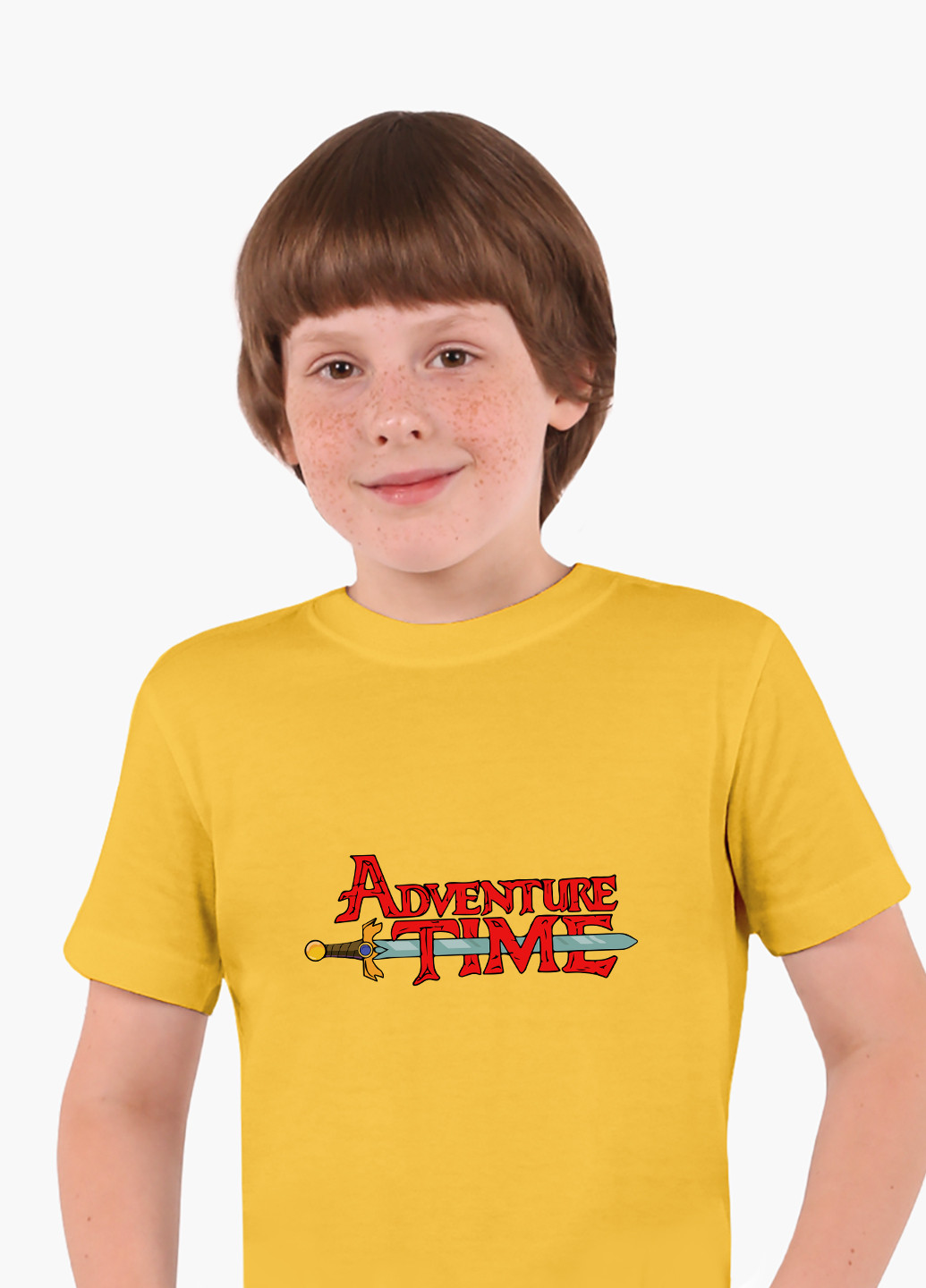 Жовта демісезонна футболка дитяча час пригод час пригод (adventure time) (9224-1582) MobiPrint