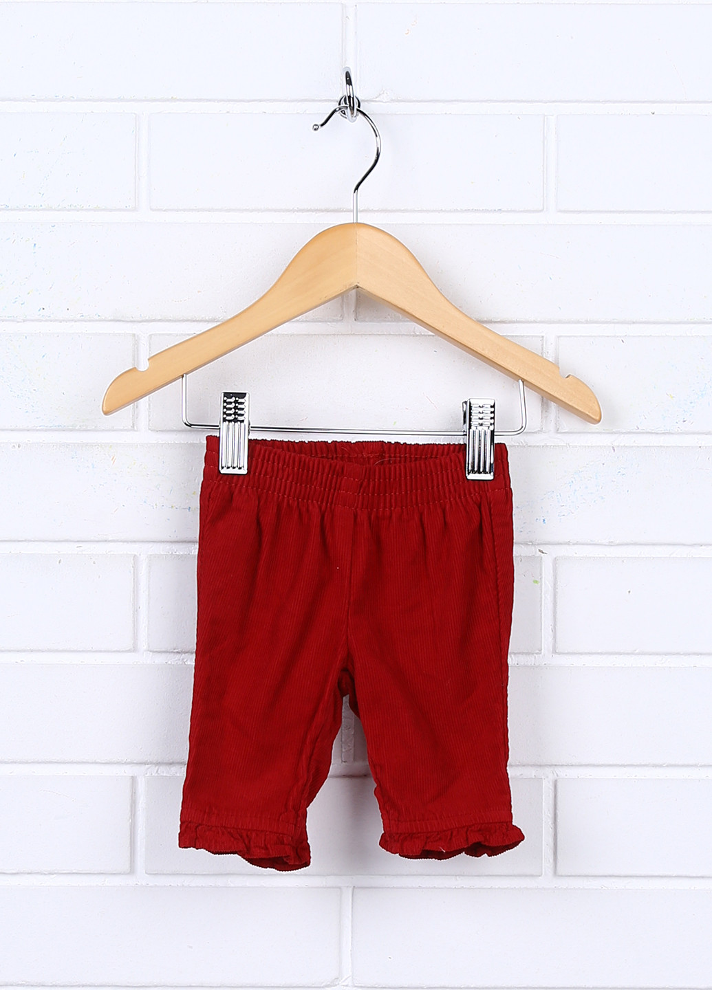 Красные кэжуал демисезонные со средней талией брюки United Colors of Benetton