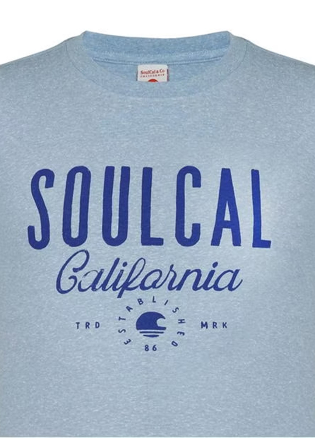 Голубая футболка Soulcal & Co