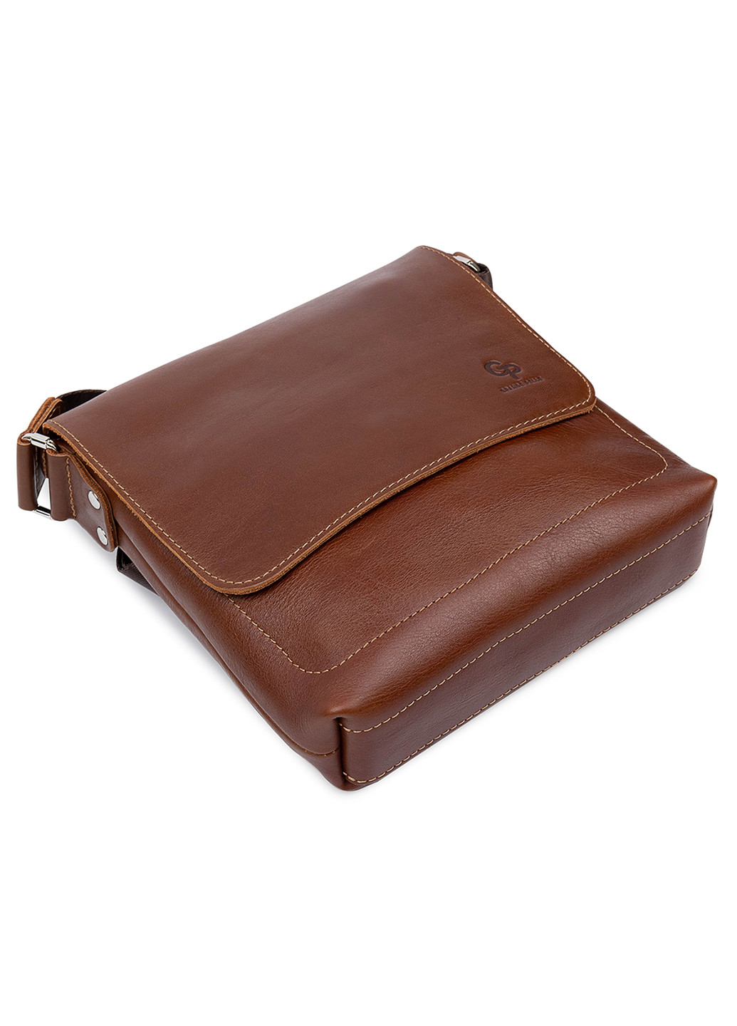 Мужская кожаная сумка через плечо 24х24х5 см Grande Pelle (250097066)