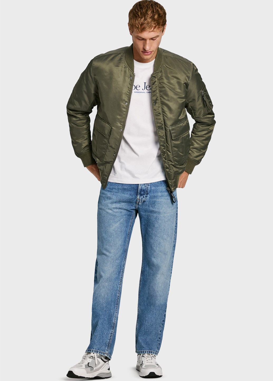 Бомбер Pepe Jeans на кнопках, на блискавці (322557271)