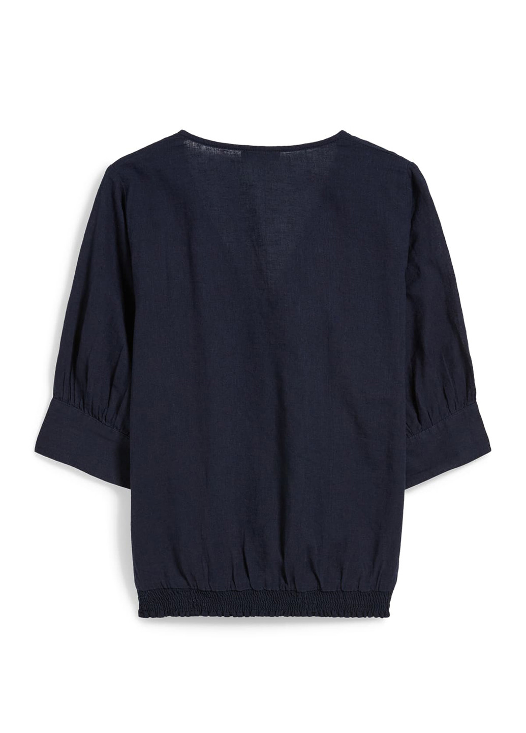 Тёмно-синяя блуза с баской C&A