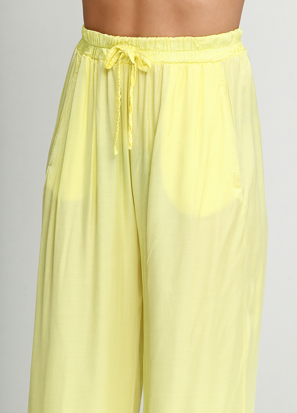 Жовтий демісезонний комплект (блуза, штани) New Collection