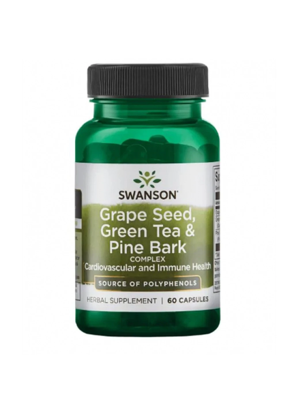 Экстракт виноградных косточек Grape Seed green tea pine bark 60 капсул Swanson (255407449)