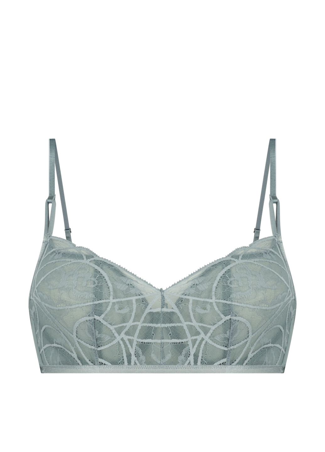 Сіро-голубий бралетт бюстгальтер Hunkemoller з кісточками поліамід