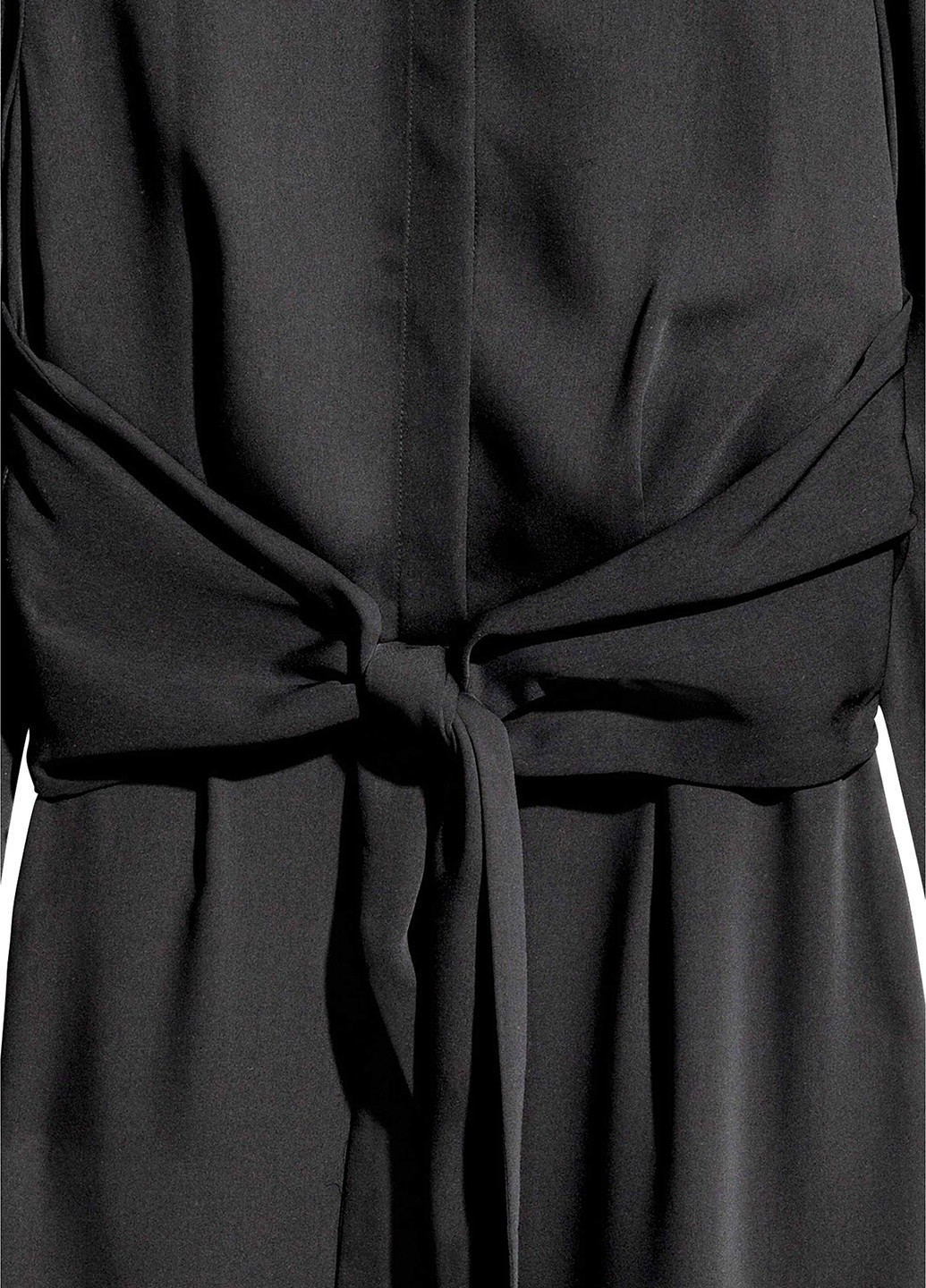 Чорна кежуал сукня сукня-сорочка H&M однотонна