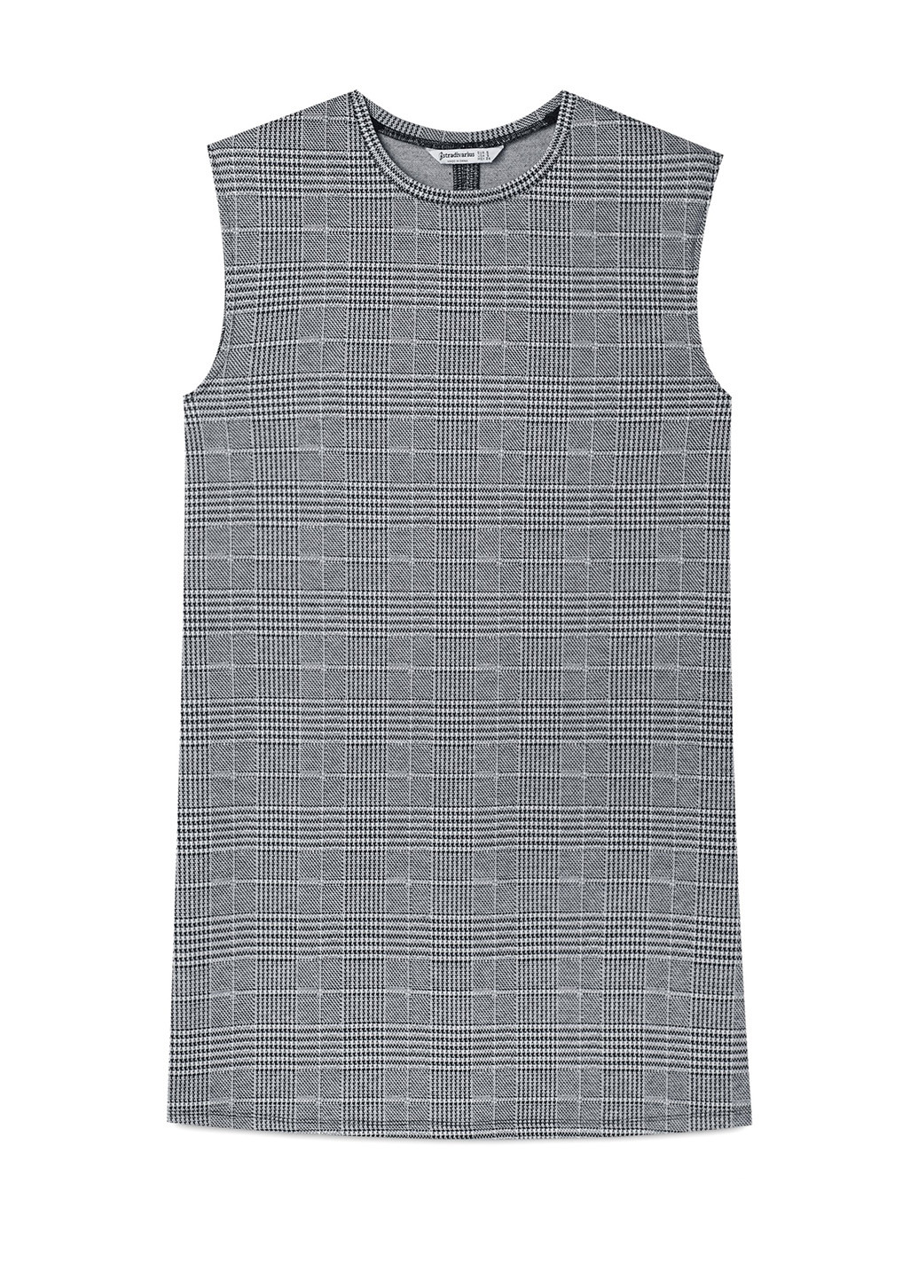 Сіра кежуал сукня Stradivarius в клітинку