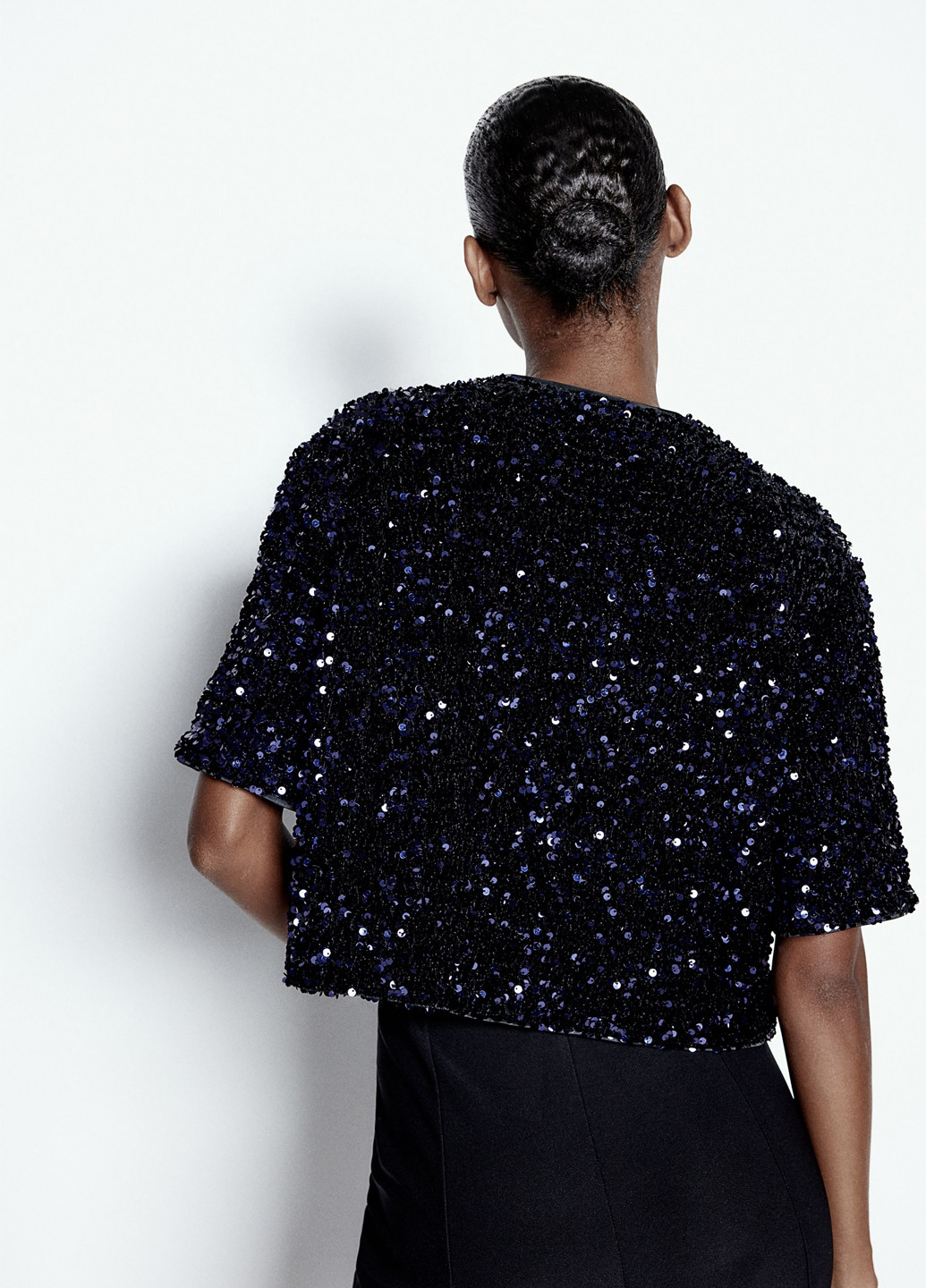 Темно-синя блуза H&M