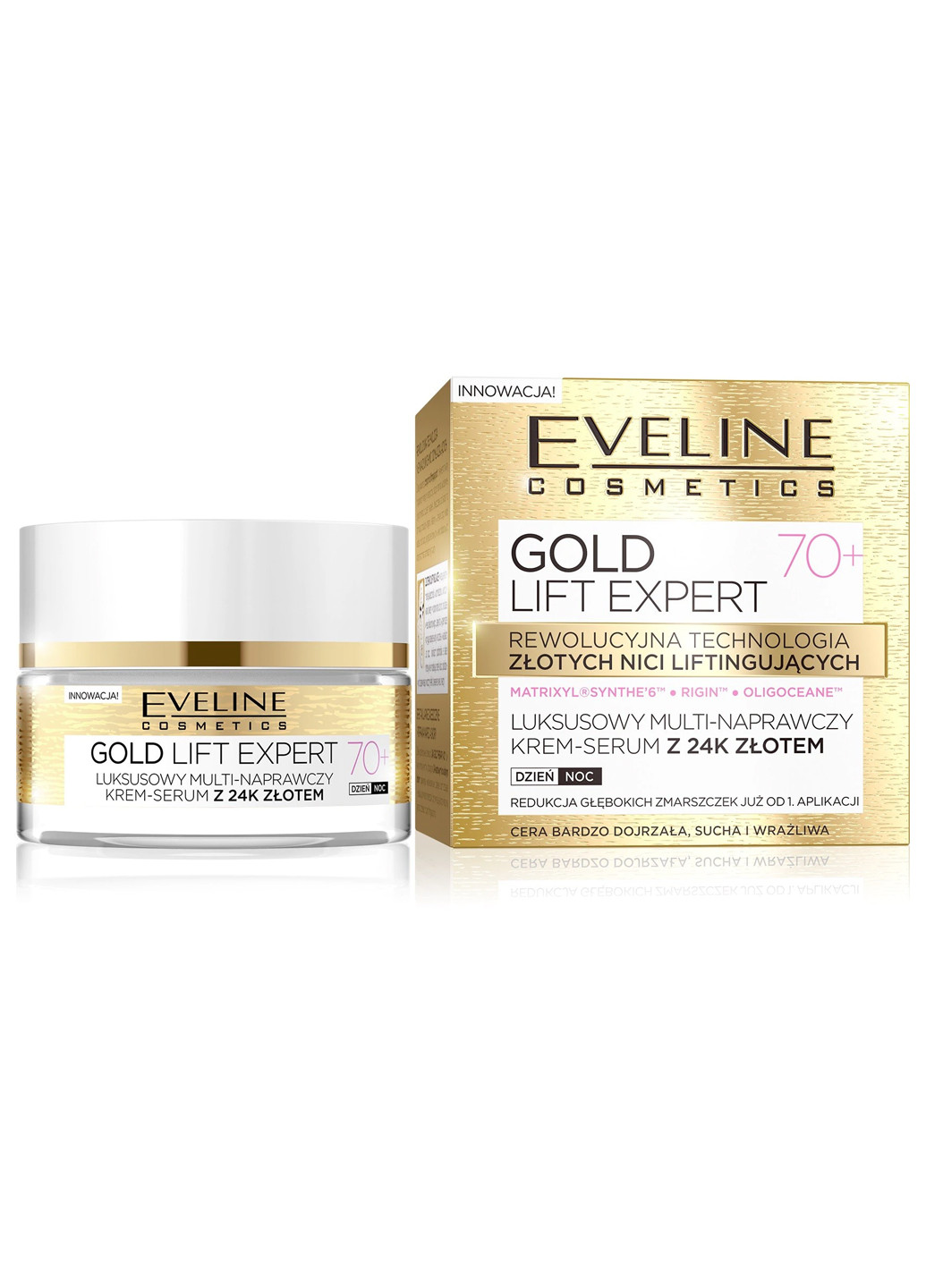 Gold lift expert ексклюзивний ультра відновлюючий крем-сироватка 70+, 50 мл Eveline Cosmetics 5901761941968 (256234131)