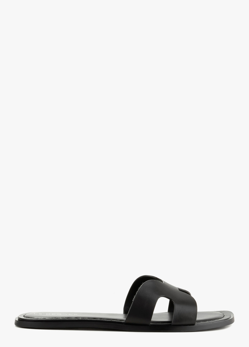 Черные шлепанцы Le'BERDES