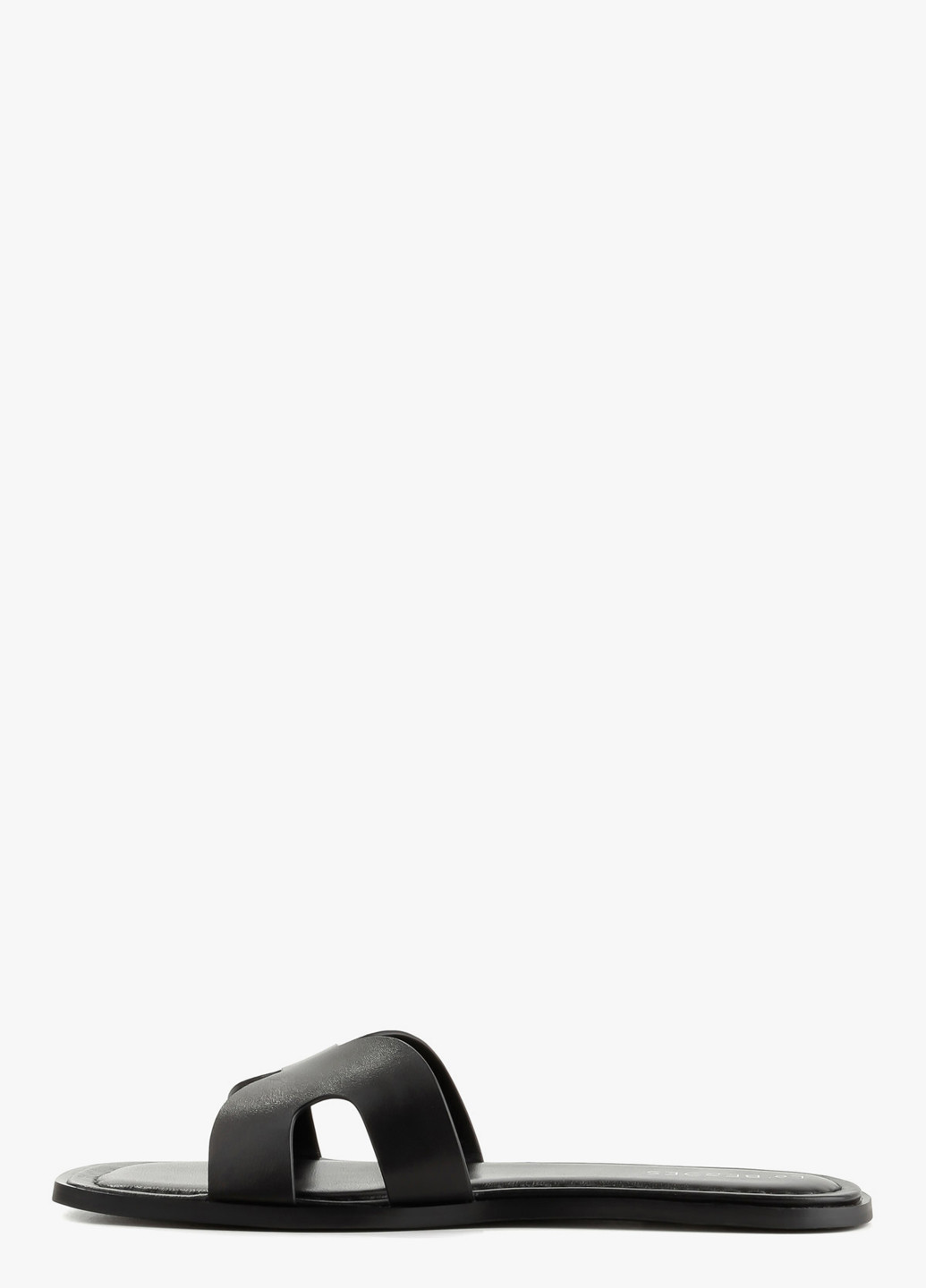 Черные шлепанцы Le'BERDES