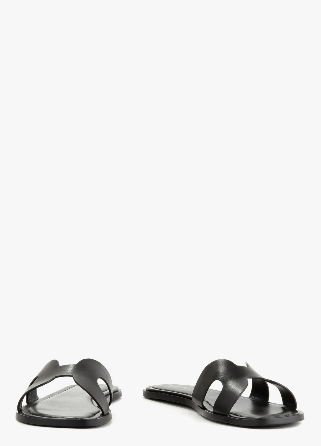 Черные шлепанцы Le'BERDES