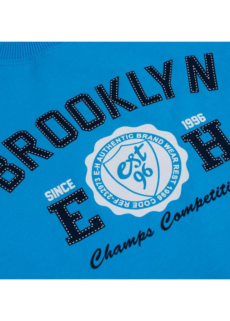 Блакитний демісезонний костюм десткий кофта та штани блакитний "brooklyn" (7882-74b-blue) Breeze