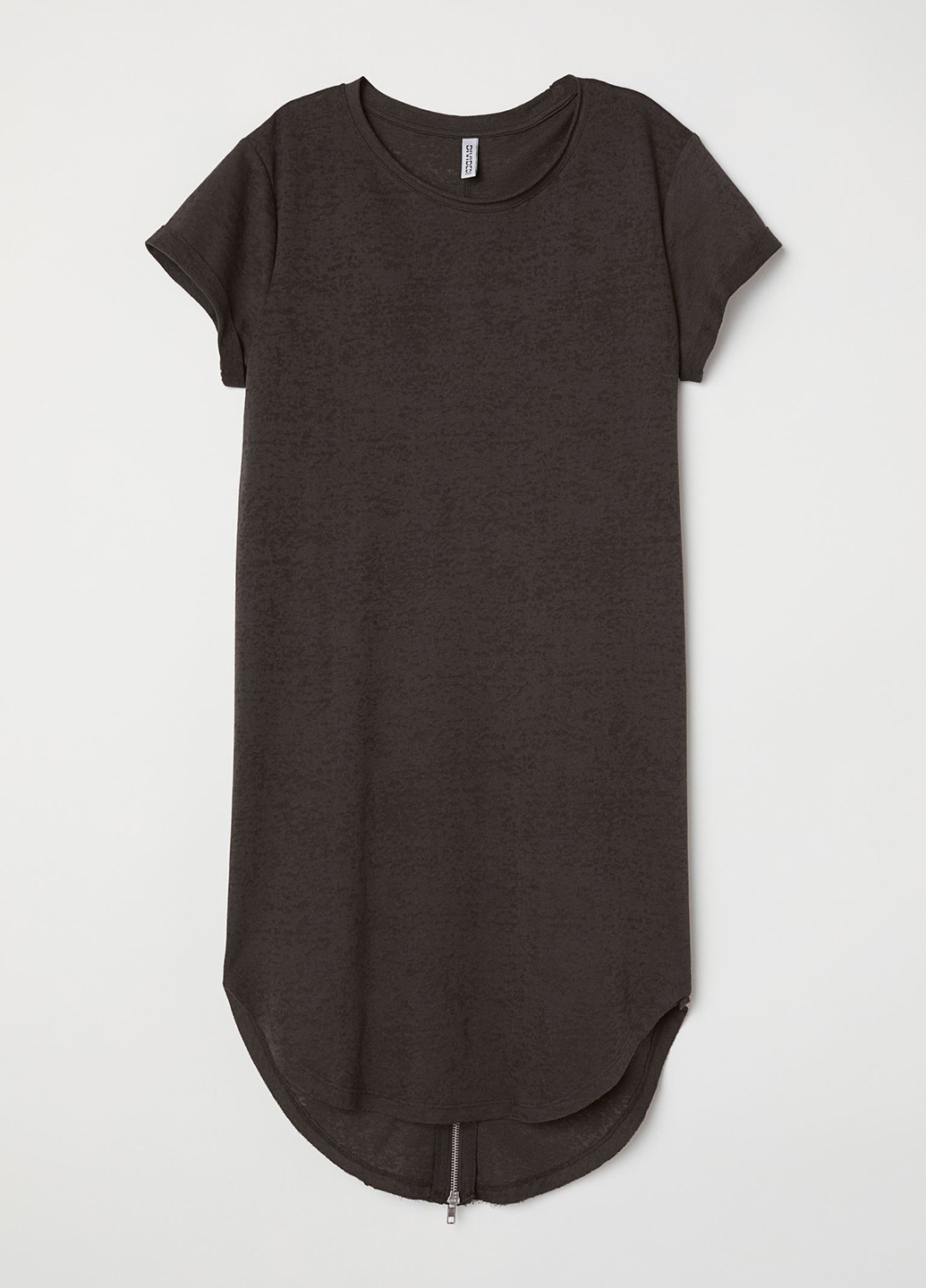 Темно-сіра кежуал плаття, сукня сукня-футболка H&M однотонна