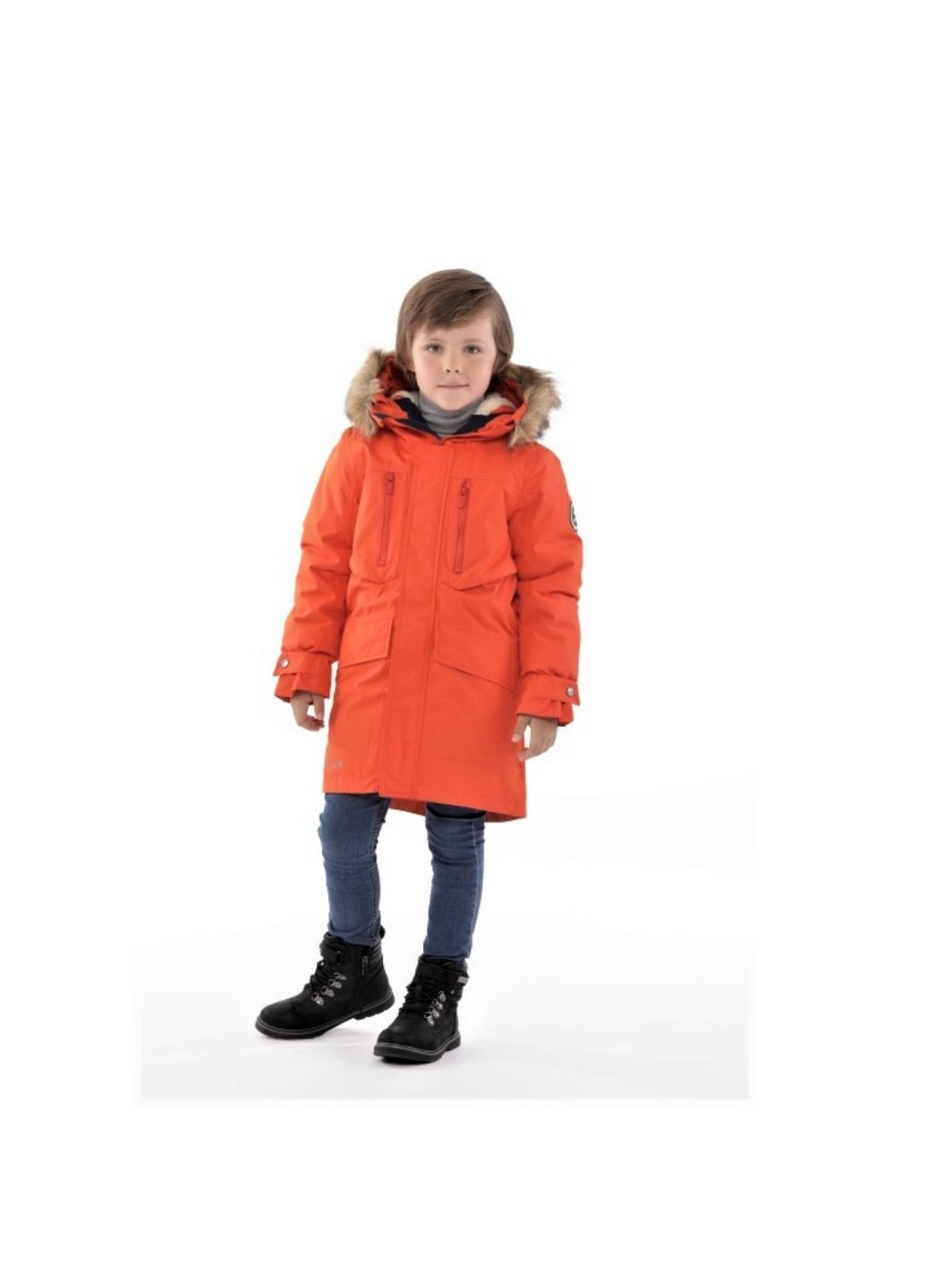 Оранжевое зимнее Пальто зимнее DAVID Huppa