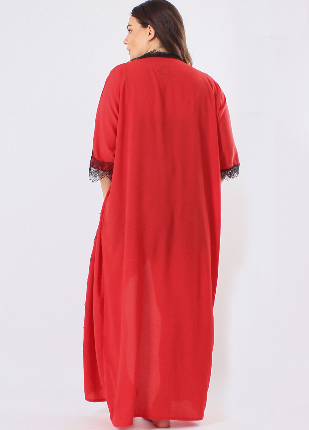 Комбинированный демисезонный комплект (топ, шорты, халат) Ghazel