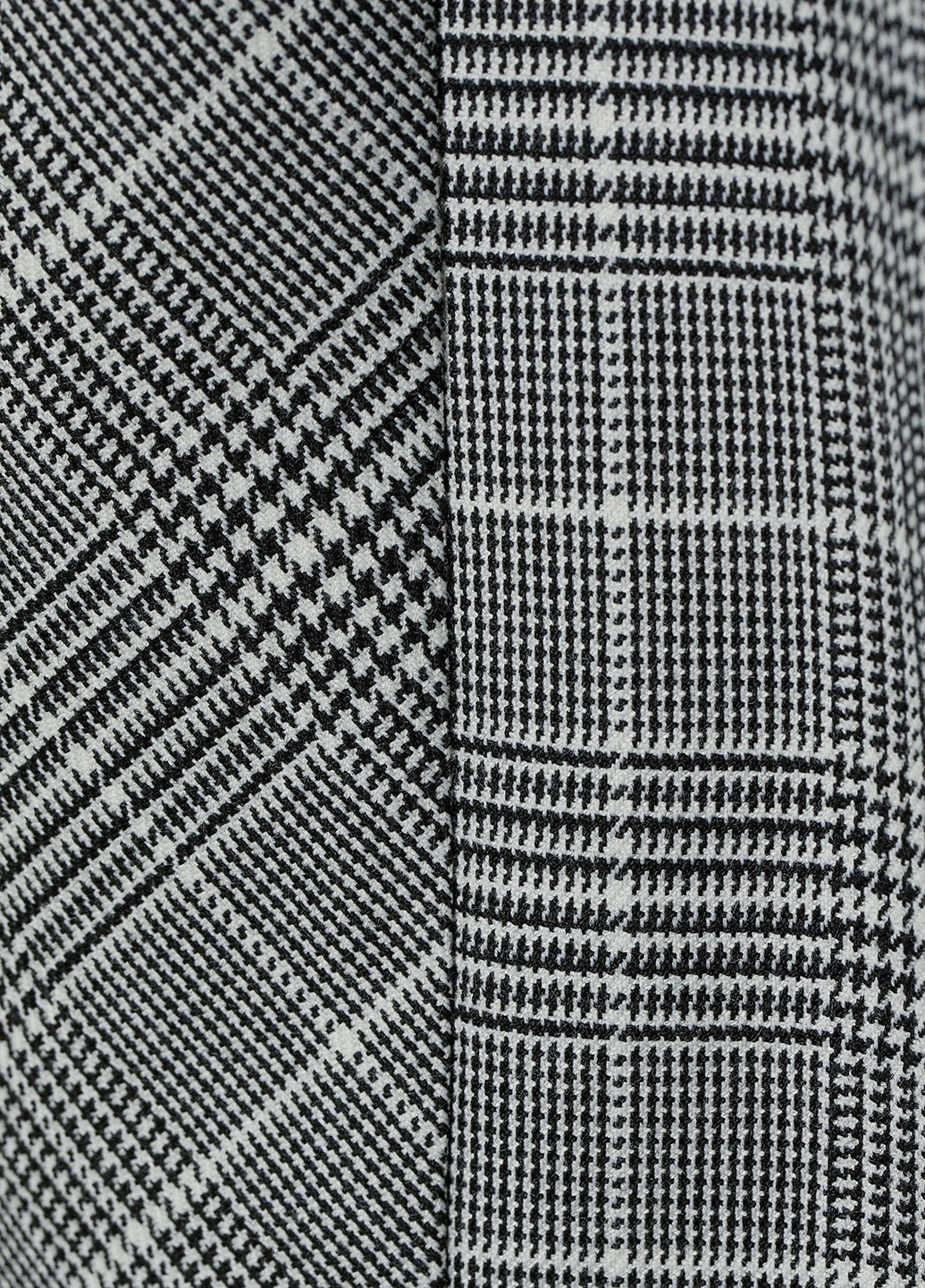 Черно-белое кэжуал платье H&M в клетку