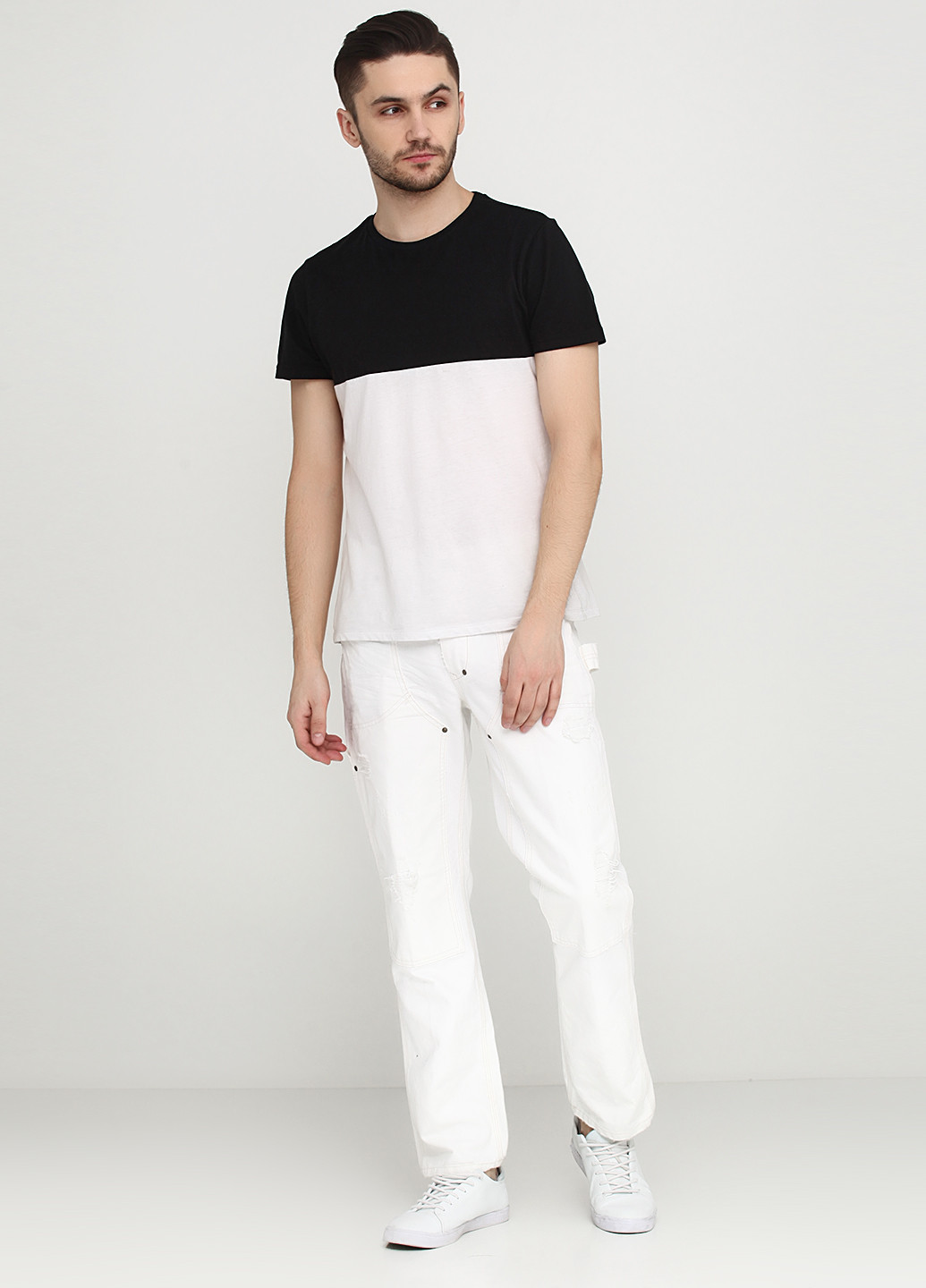 Белые демисезонные прямые джинсы Ralph Lauren
