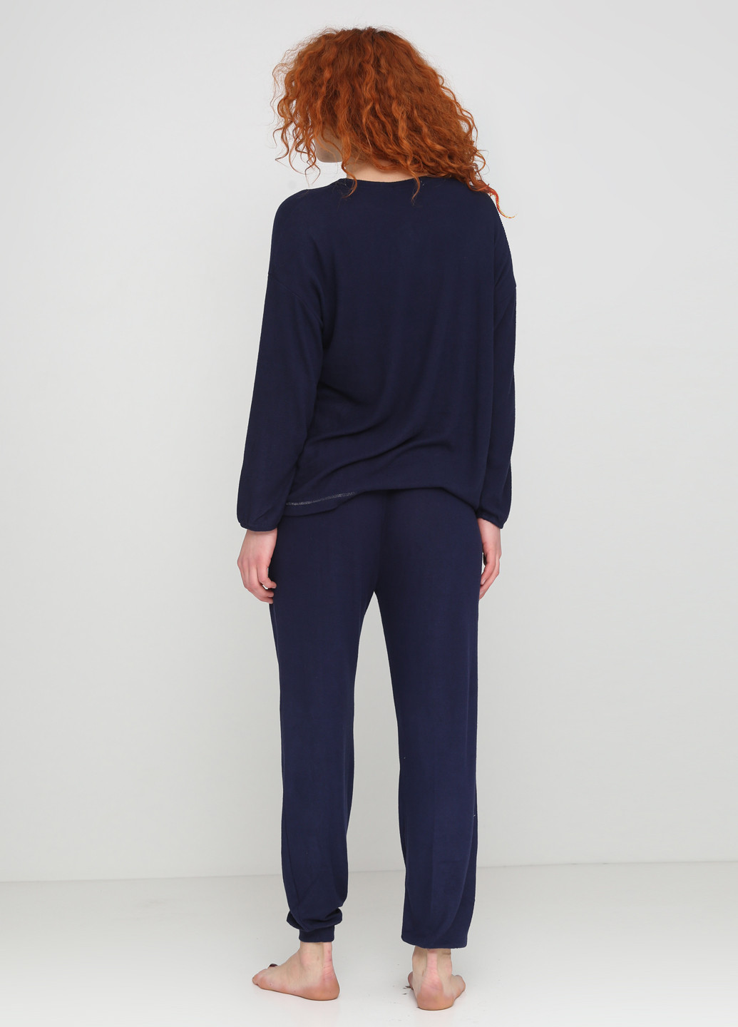Темно-синя всесезон піжама (джемпер, штани) Women'secret