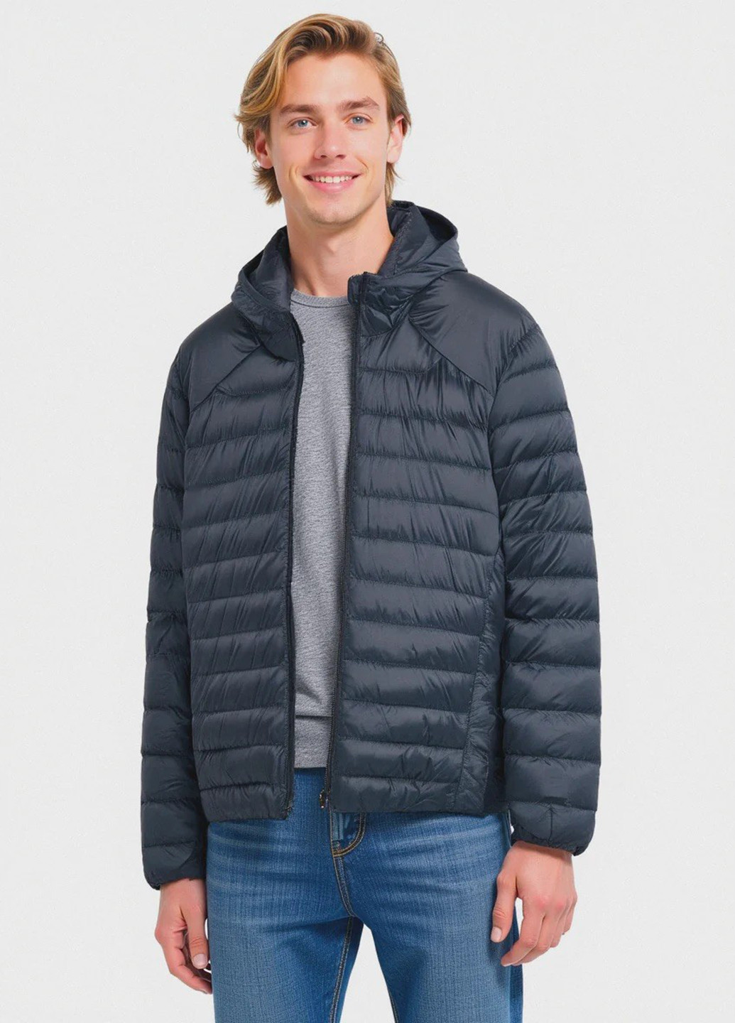 Синя демісезонна куртка Piazza Italia