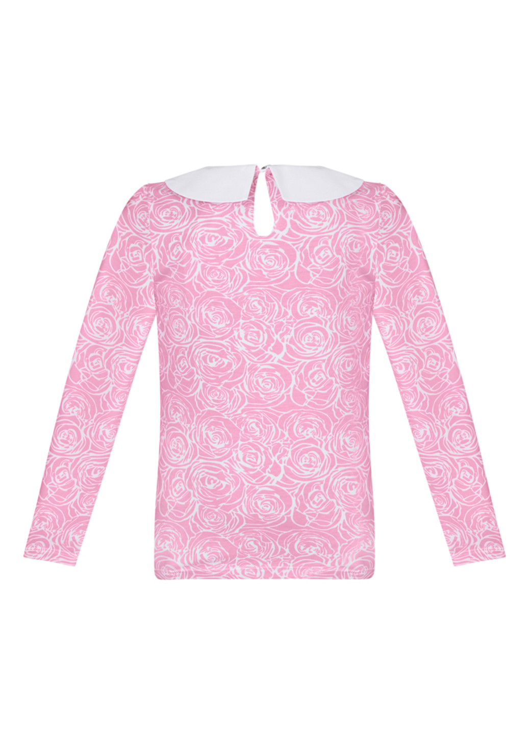 Розовая цветочной расцветки блузка Sasha демисезонная