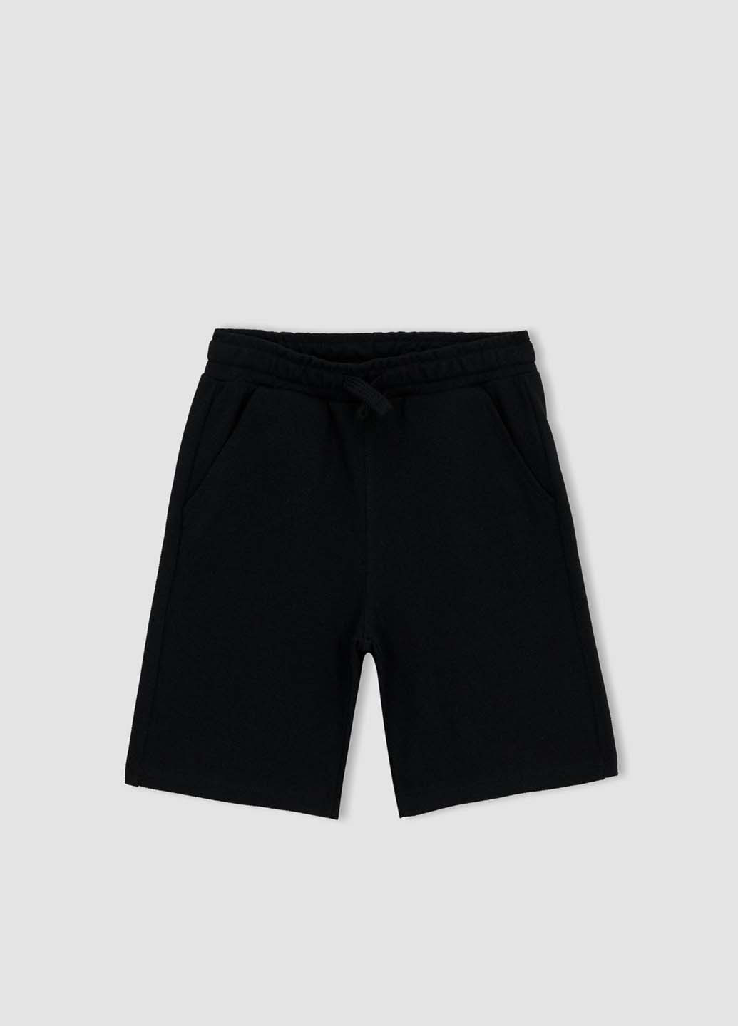 Темно-блакитний літній комплект (футболка, шорти) DeFacto